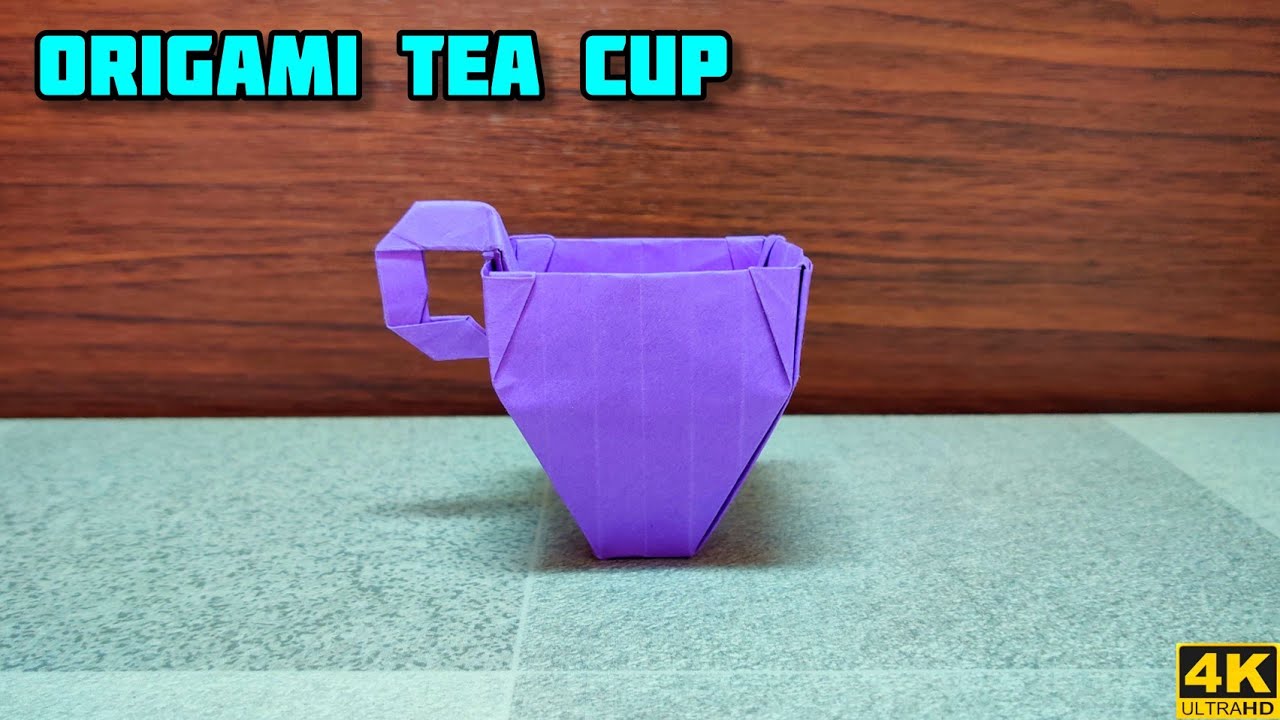 Origami Tea Cup | Origami tutorial  | Paper craft | Magic Folds