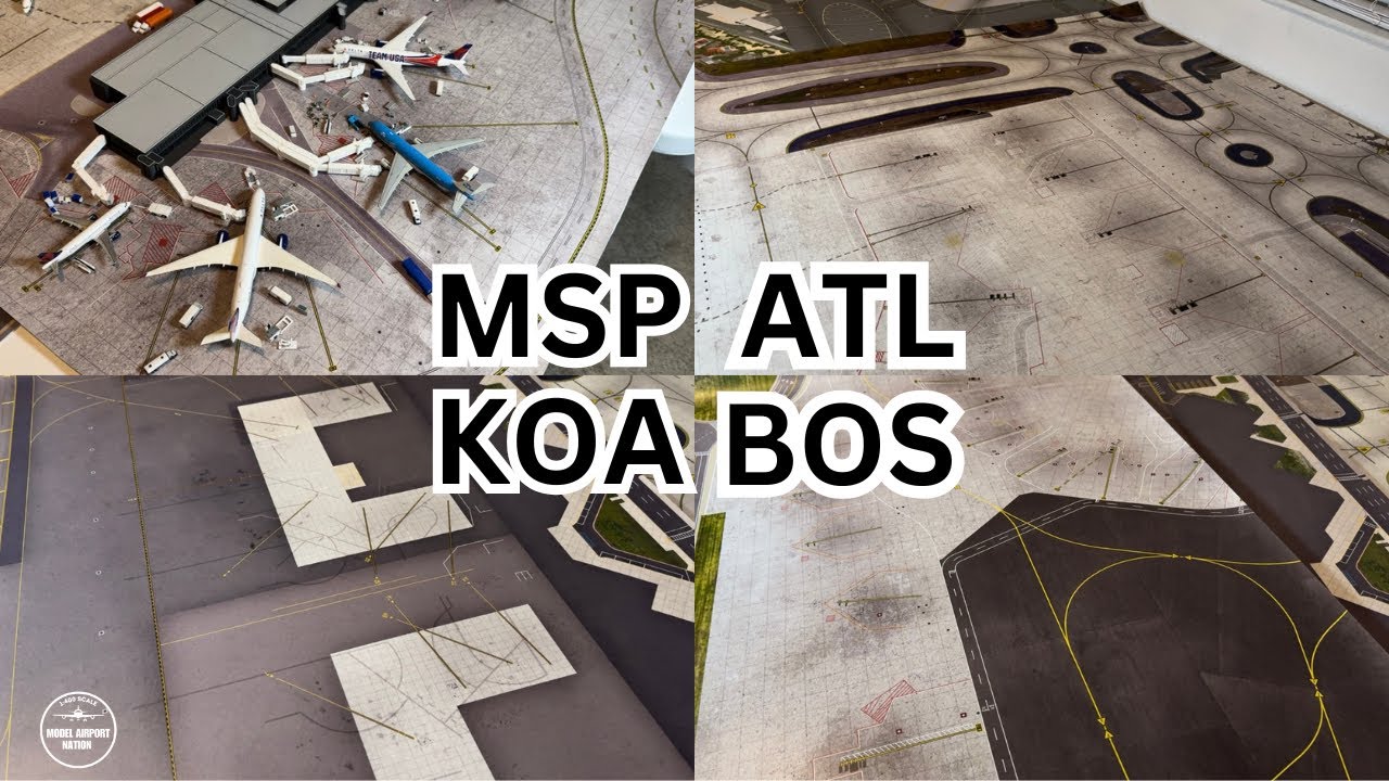 Multiple Layover Layouts Unboxing 1:400 Scale Model Airports