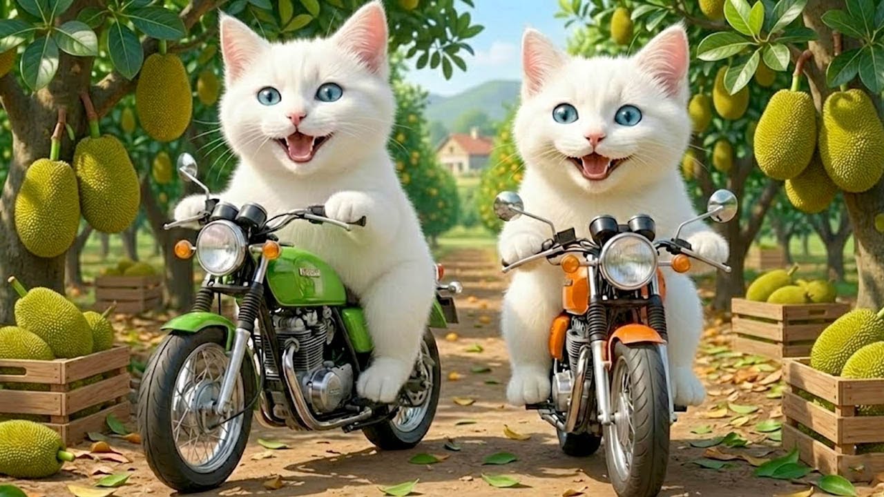 🏭😺Smart Farming Cats🍈Harvesting & Making Sweet Jackfruit🚚