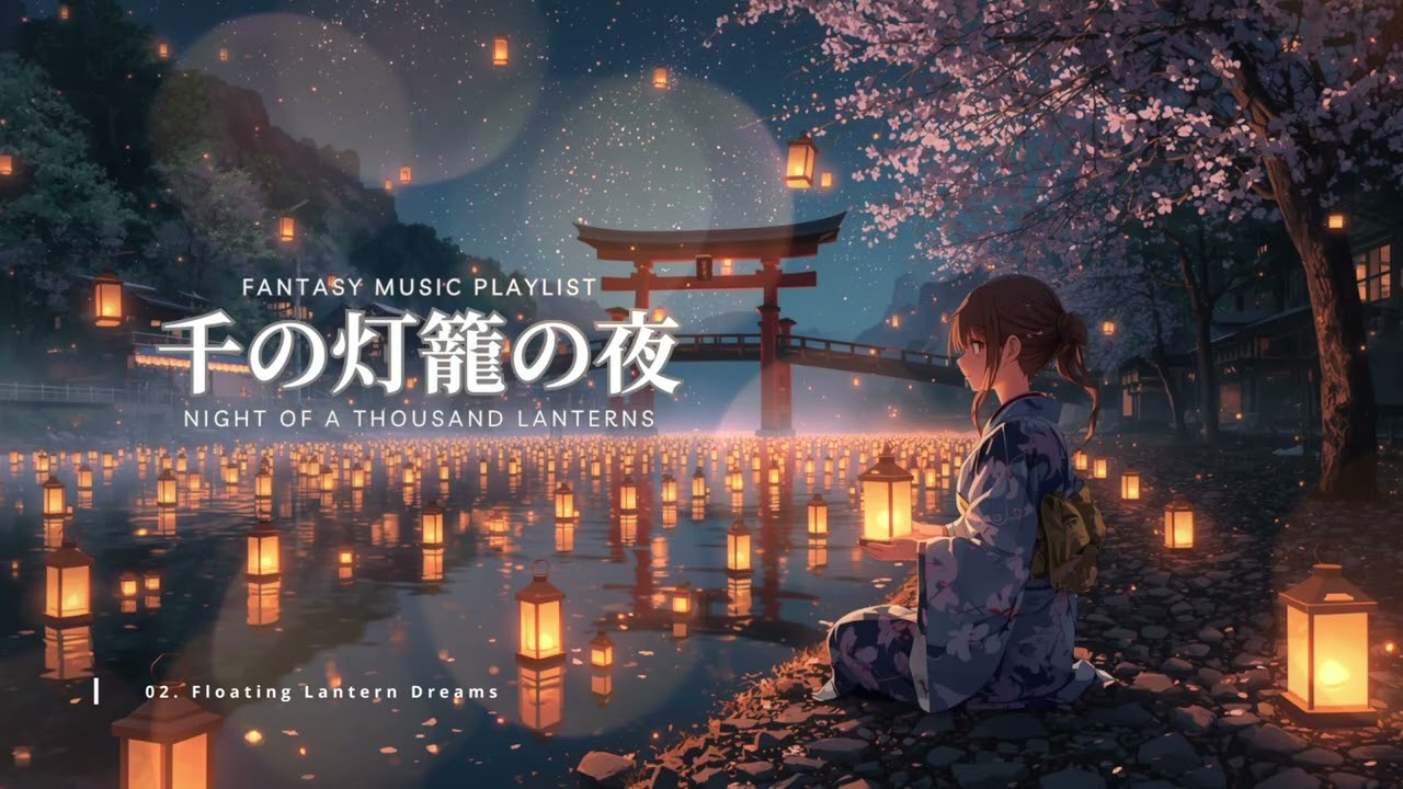 Japanese Fantasy Music | Night of a Thousand Lanterns 「千の灯籠の夜」 | Ambience | Focus | Relax | Study