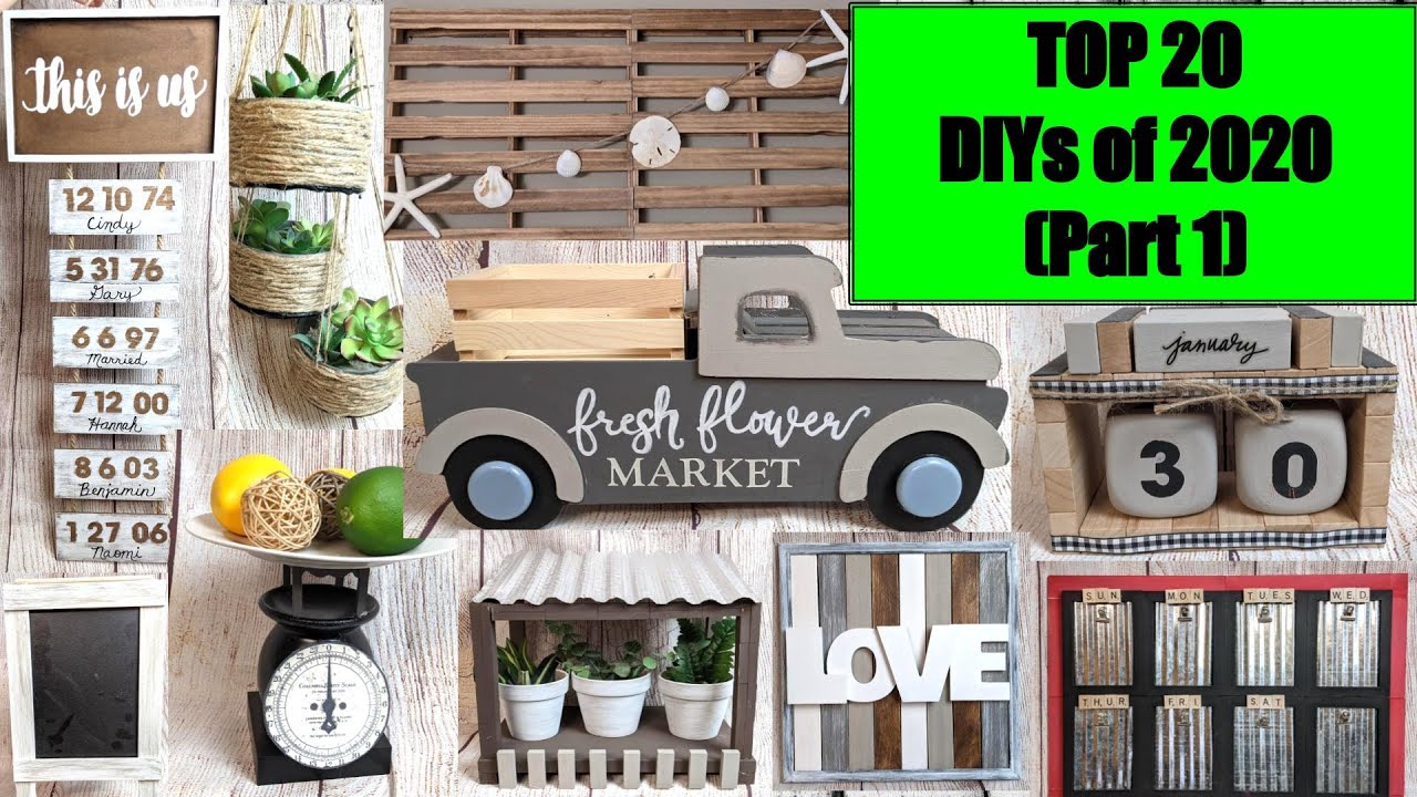 TOP 20 HIGH END MODERN FARMHOUSE DOLLAR TREE HOME DECOR DIYS from 2020 to TRY IN 2021 #dollartreediy