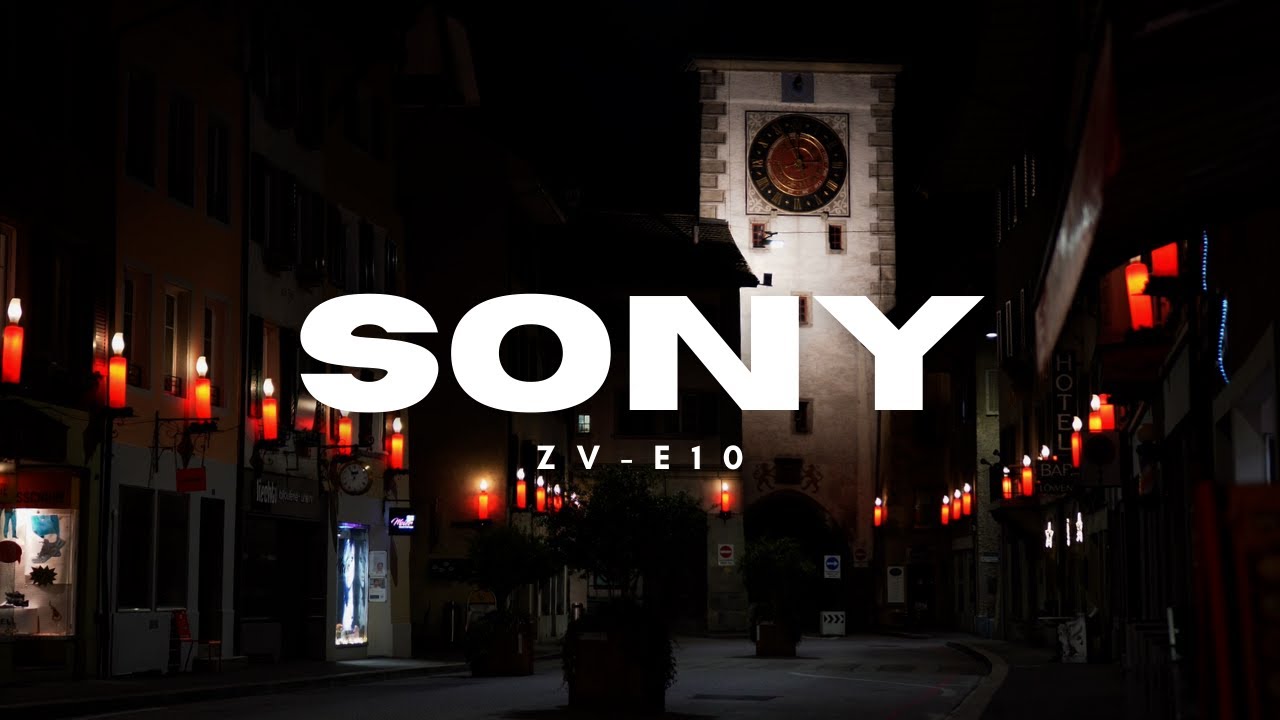Sony ZV-E10 I Low Light Cinematic 4K Video Test (RAW) | Swiss Old Town Midnight