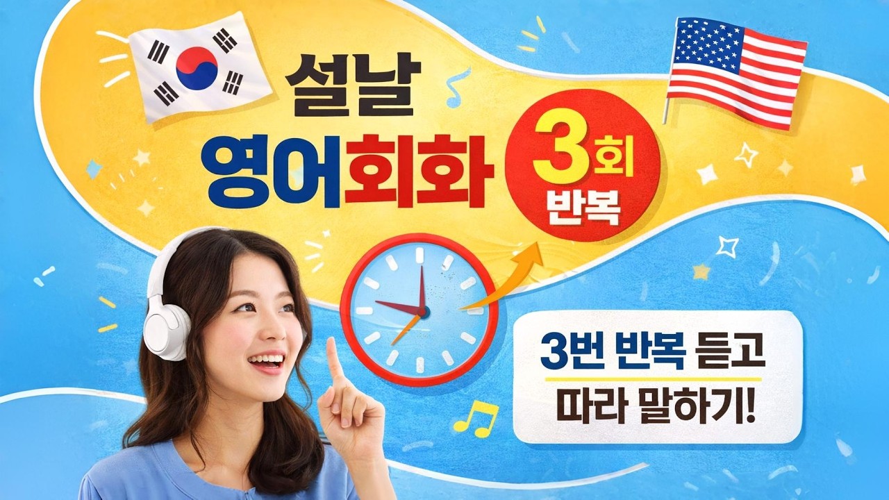 설날 영어 표현 자동 암기 🎧 3회 반복 듣기 훈련