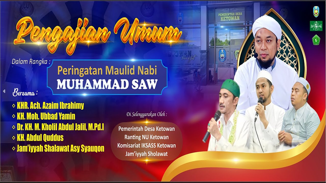 🔴 Live | PENGAJIAN  UMUM MAULIDIR ROSUL | PEMDES KETOWAN - ARJASA - SITUBONDO | 29 SEPTEMBER 2025