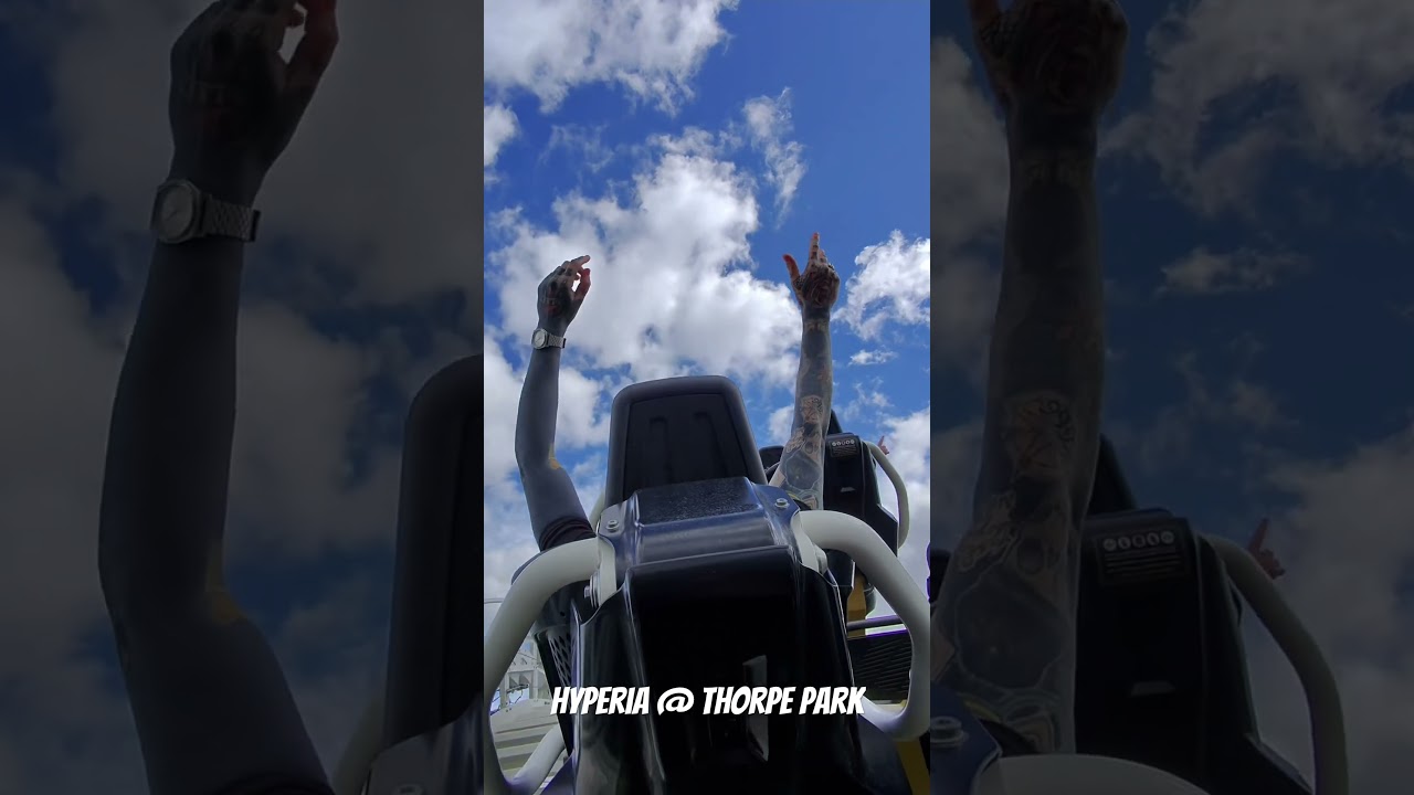 Hyperia on ride POV from opening day of 2025. #hyperia #thorpepark #theflipsidemovement