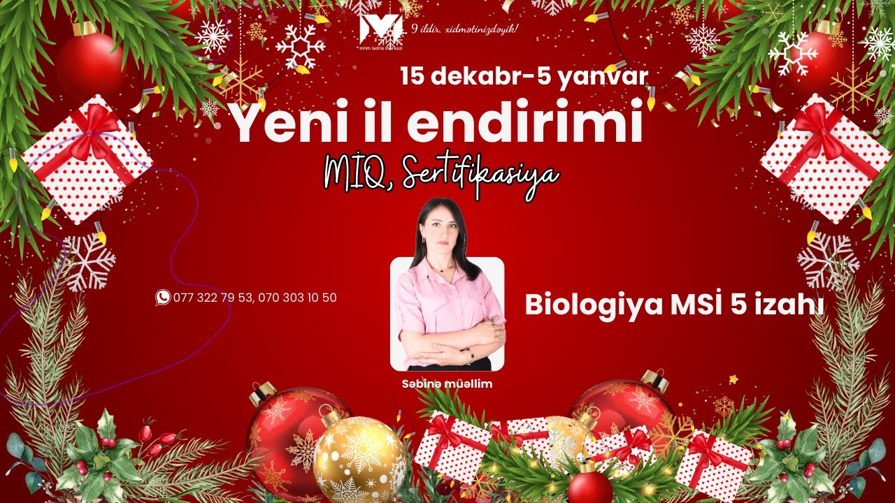 Səbinə müəllimə Biologiya MSİ 5 suallarını izah edir. #mhm #miq #sertifikasiya #biologiya