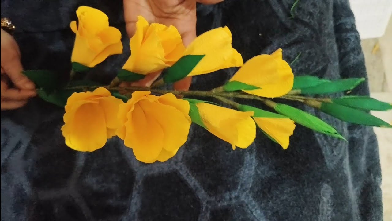 Learn beautiful glazed paper flower bookey 🌼💐#tutorial #beautifulflowers #easycraft 