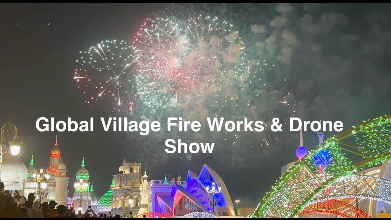 UAE National Day Celebration | Fire Works & Drone Show | Global Village✨🇦🇪