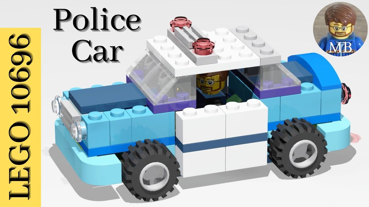 Building a Police Car using Lego classic 10696 - DIY instruction - Lego 10696 ideas