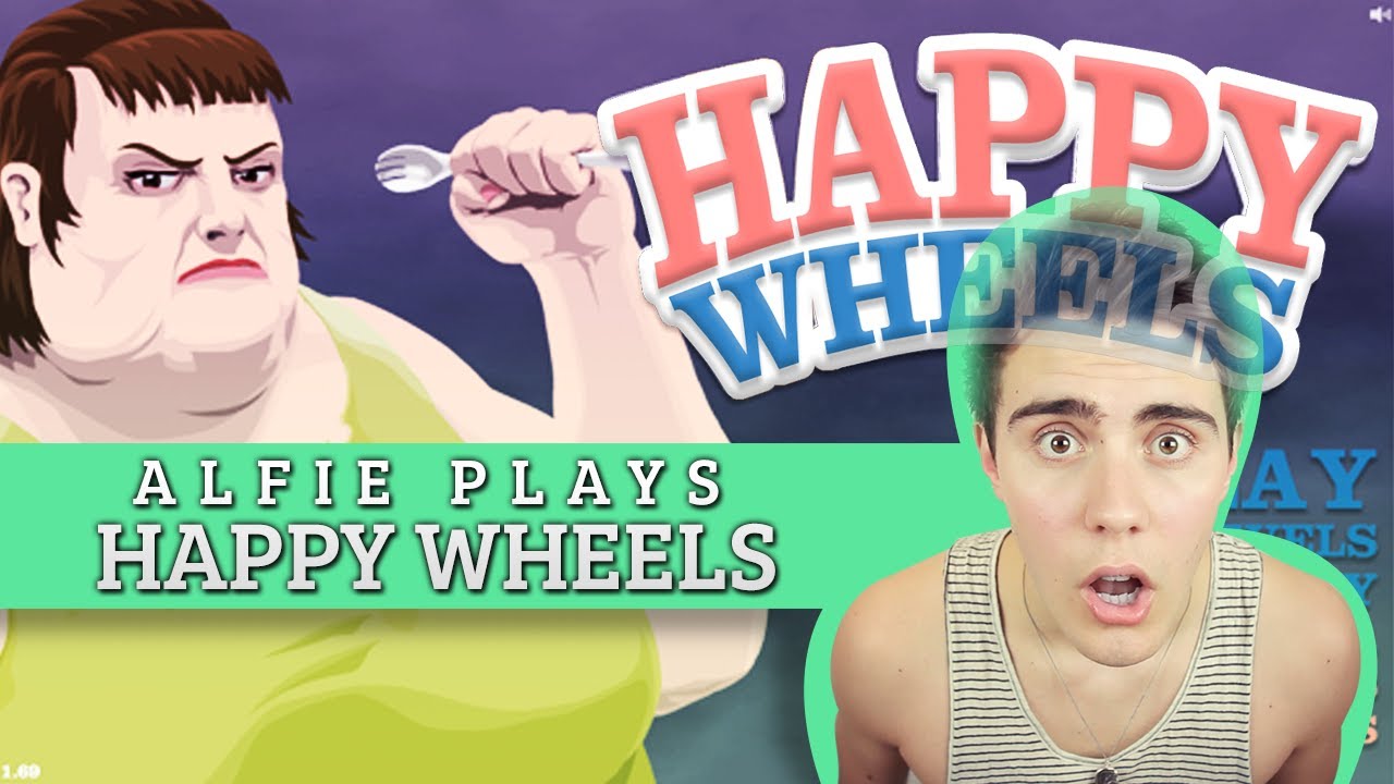 Happy Wheels + Caspar Lee | AlfieGames
