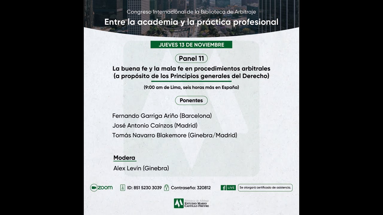 Congreso Internacional de la Biblioteca de Arbitraje 