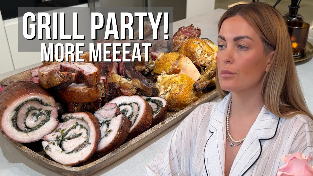 LOTS OF MEAT🥩🔥| Grill Party with Meat Roll, Ribs, Steaks