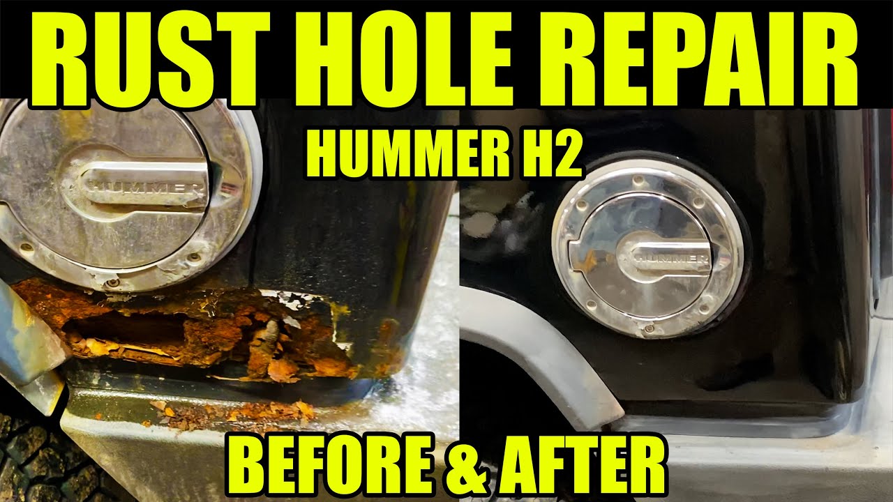 Repairing Rust Holes on Hummer H2