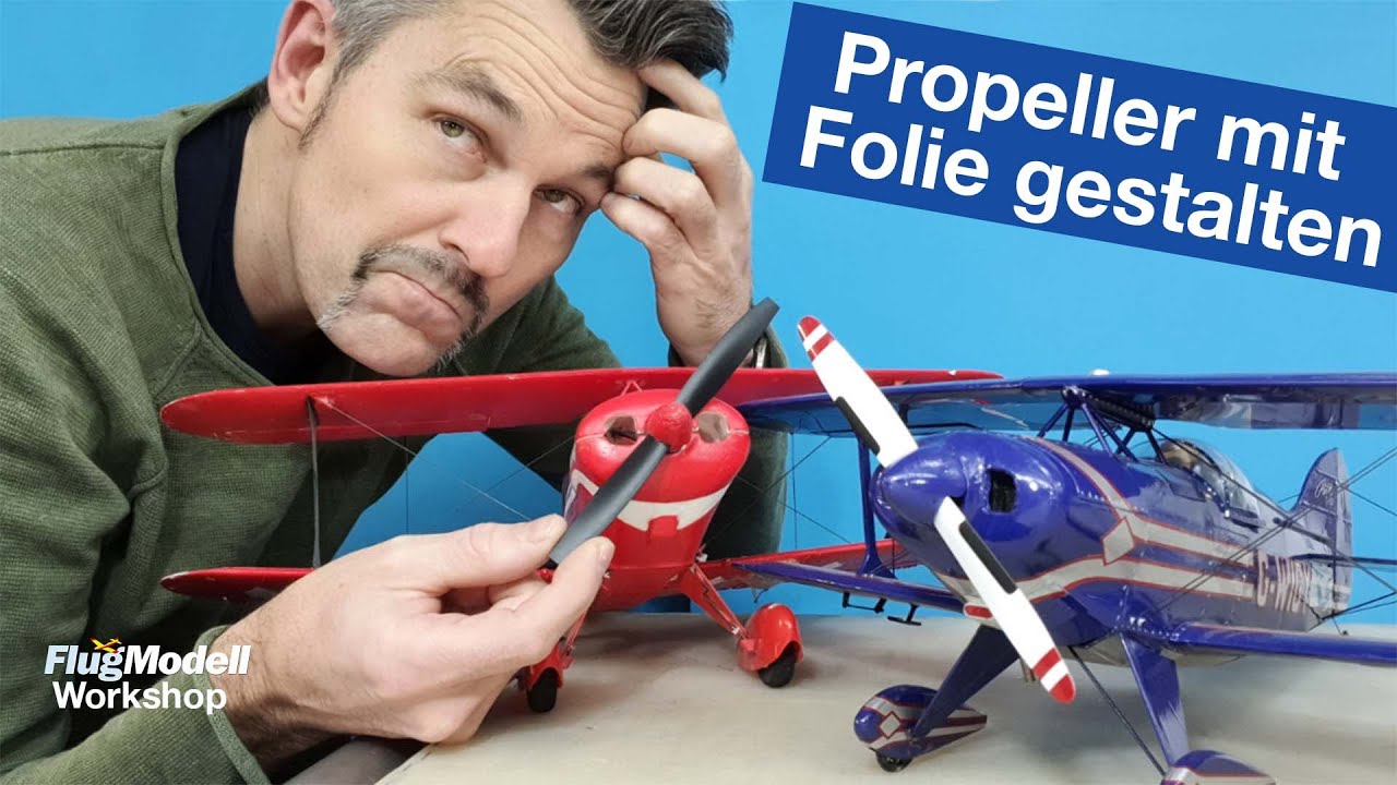 Propeller vorbildgetreu gestalten mit Folie – Workshop mit Hilmar Lange, Fachautor FlugModell