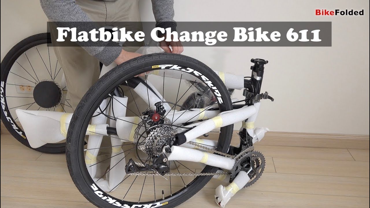 Flatbike Change Bike 611 Rugged Foldable Hybrid Bike Unboxing & Assembly