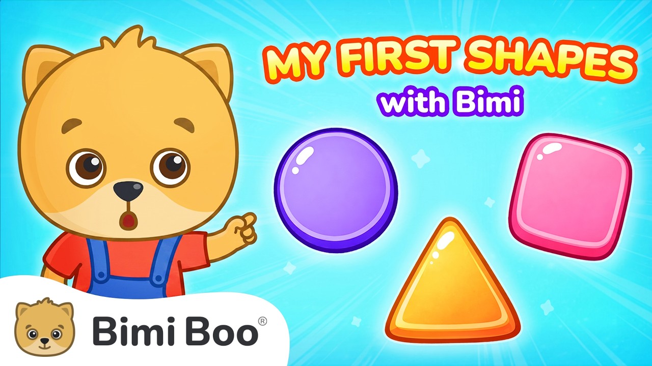 Learn Shapes for Toddlers 🔵 | Educational Kids Video | Bimi Boo