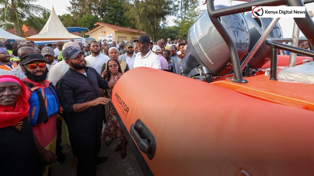 CS Hassan Joho Launches a rescue boat in Malindi, Kilifi County!!