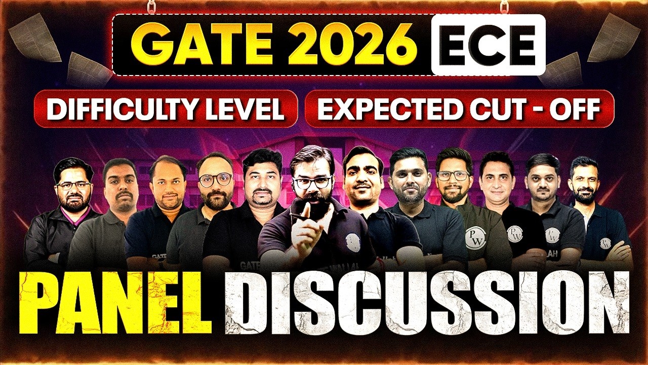 GATE 2026 ECE Expected Cut Off | Difficulty Level | GATE ECE Panel Discussion