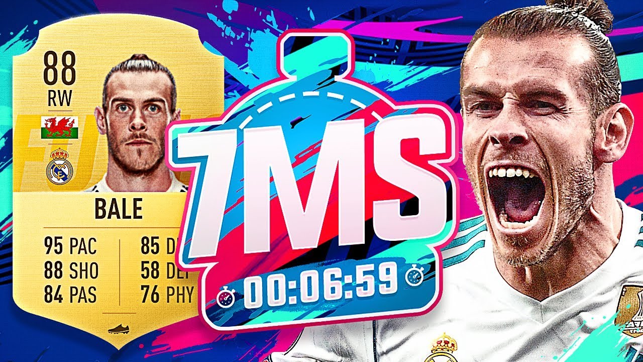 GARETH BALE 7 MINUTE SQUAD BUILDER!!! - FIFA 19 ULTIMATE TEAM