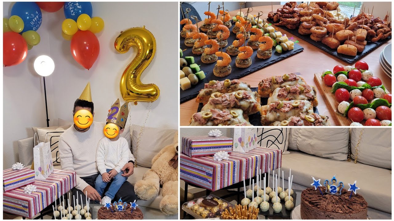 عيد ميلاد آدم مع العائلة و الأصدقاء🥳كيكة الغابة السوداء التي طلبتموها🎂مملحات سهلة و راقية لمناسباتكم