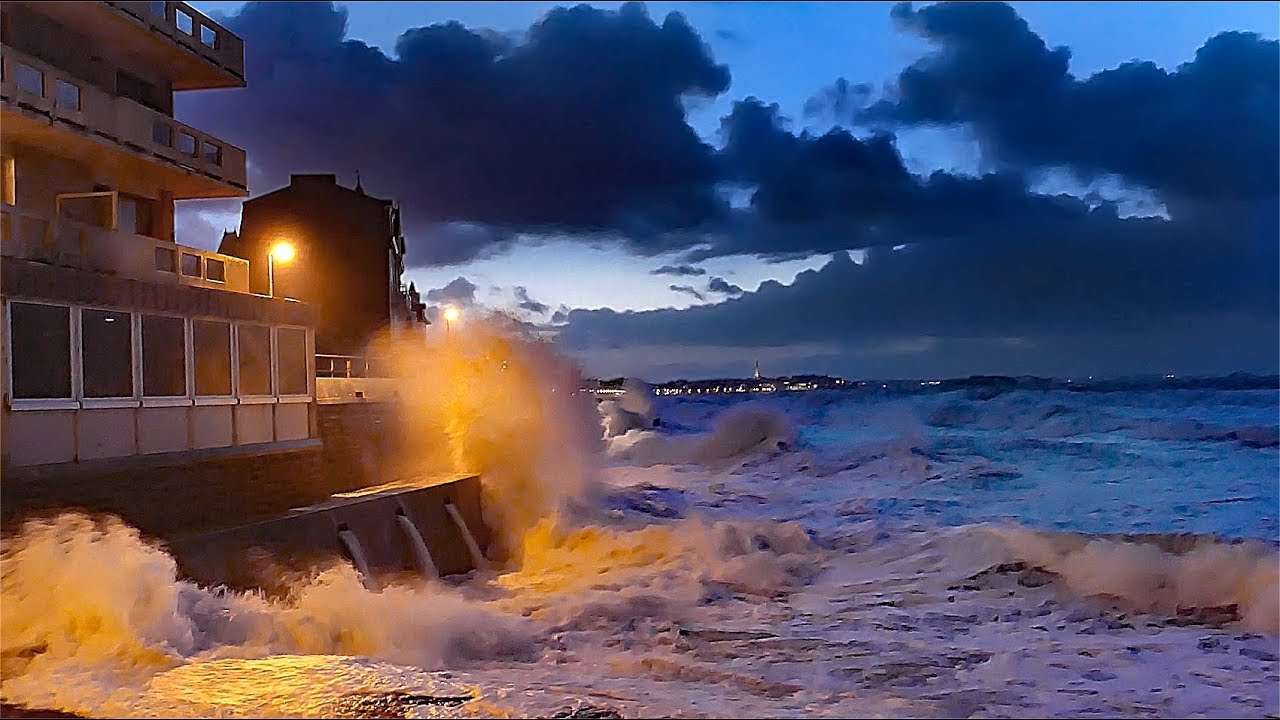 Marée du 1er janvier 2018 - Saint Malo / Rochebonne - 4K