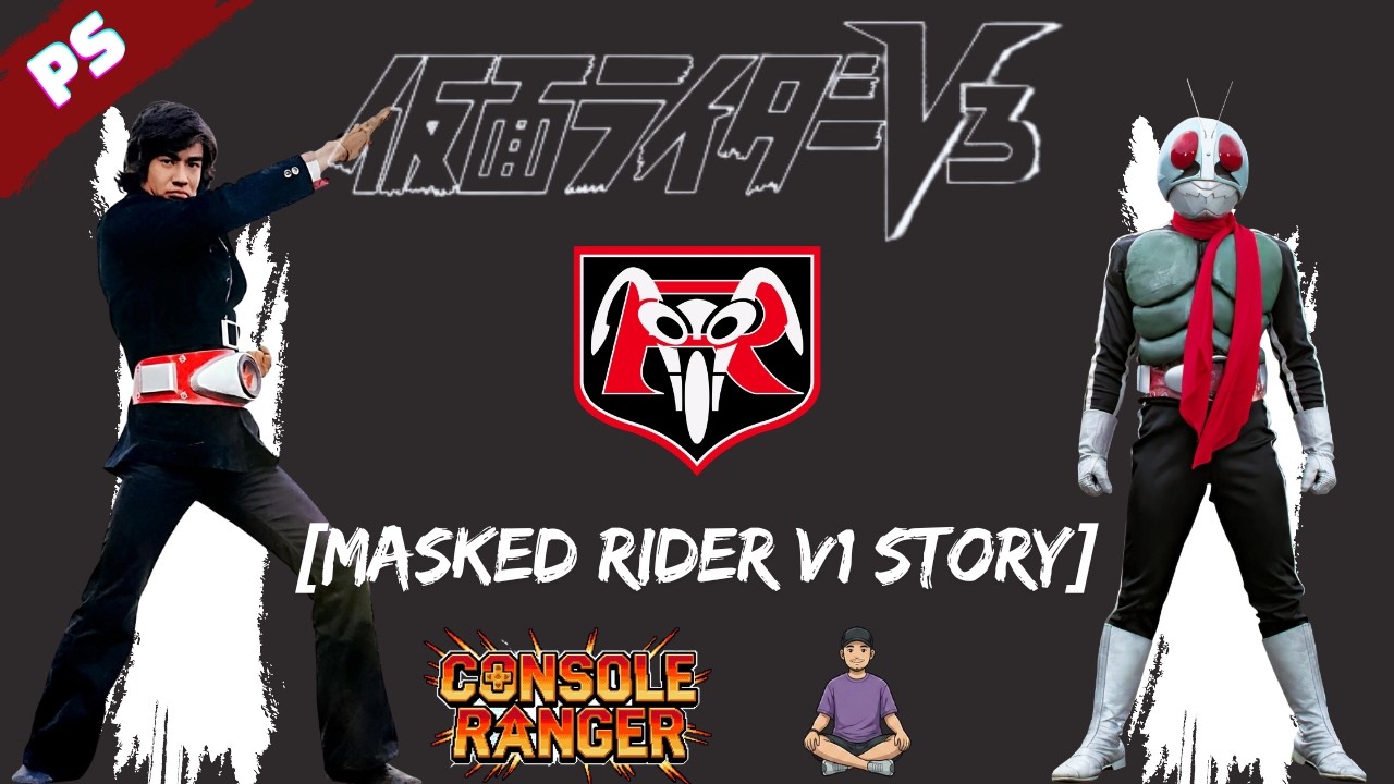 Masked Rider V3 - Masked Rider V1 Story Mode (Playstation 1) - [Masked Rider Project][No Commentary]