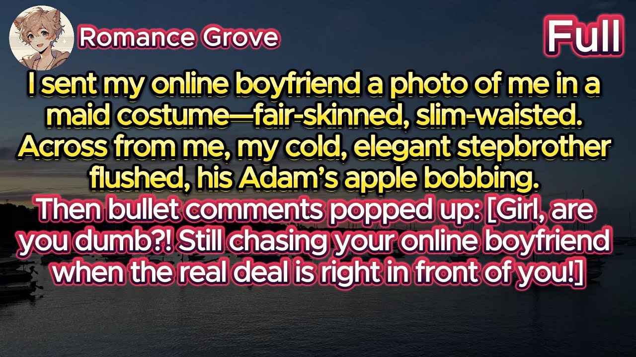 I sent my online BF a maid outfit pic—across from me, my cold stepbrother flushed and swallowed hard