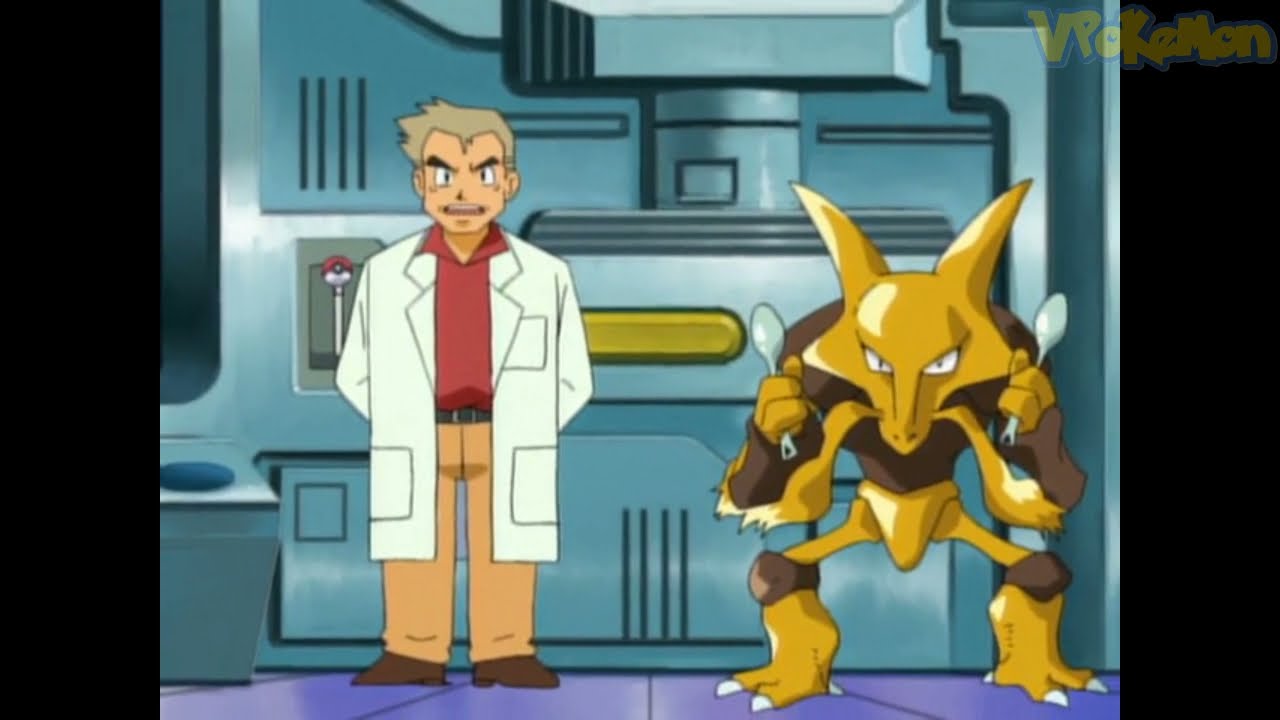 Alakazam attacks Professor Oak | Professor Oak Funny Moments