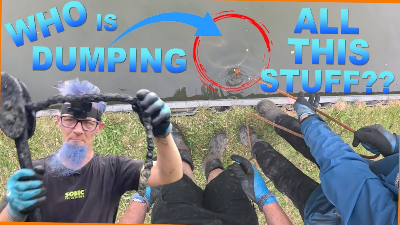We have got to get this stuff out of our canals!! magnet fishing cleaning the waterways