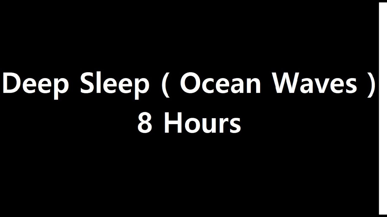 Ocean Waves at Night for Deep Sleep | 8 Hours | No Ads 파도 소리 · 깊은 숙면 · 8시간