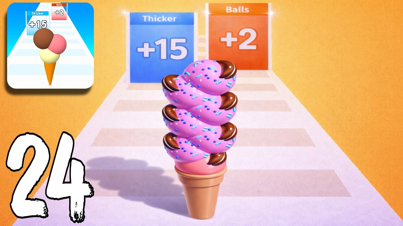 Ice Cream Rush - Gameplay Walkthrough ( Android, iOS )