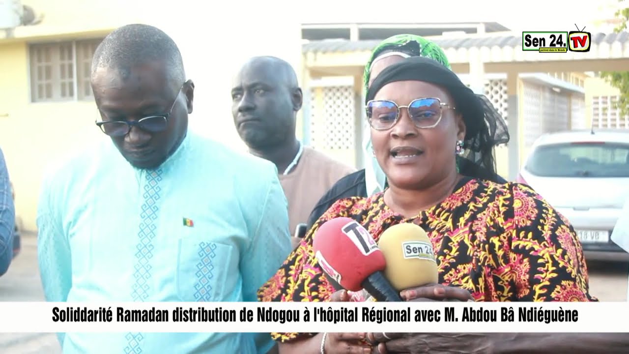 Soliddarité Ramadan distribution de Ndogou à l'hôpital Régional avec M  Abdou Ba Ndieguene