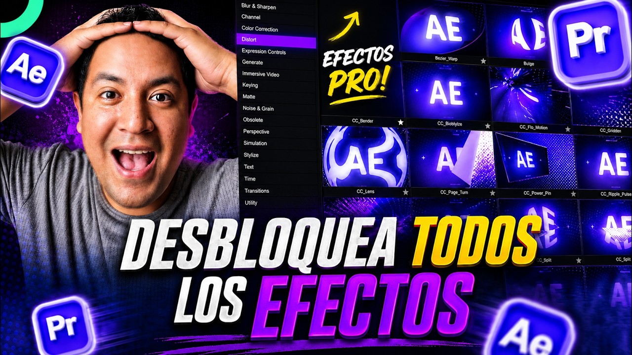 Este PLUGIN te muestra TODOS los efectos de After Effects y Premiere Pro - Diegood Motion⚡