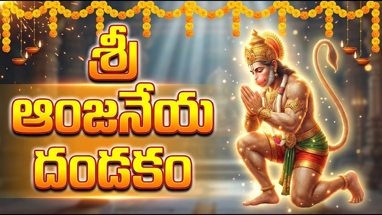 శ్రీ అంజనేయ దండకం | Sri Hanuman Dandakam || Anjaneya Dandakam In Telugu | Bhakti Patalu