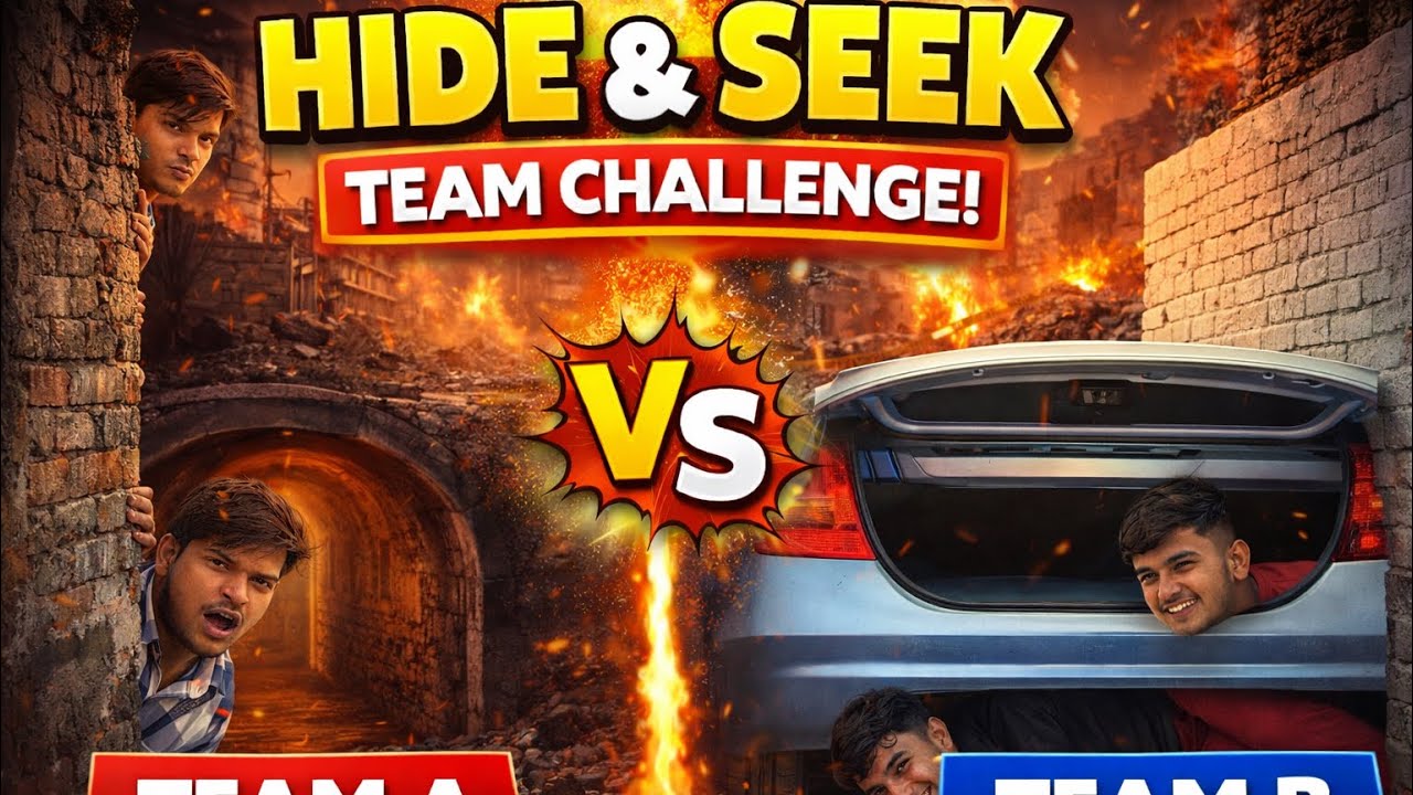 Team Hide & Seek Challenge | Impossible to Find 😳 Ultimate Team Hide & Seek Challenge || 