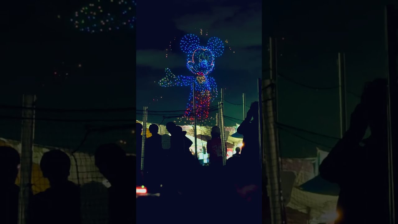 くらわんか花火でDisneyドローン