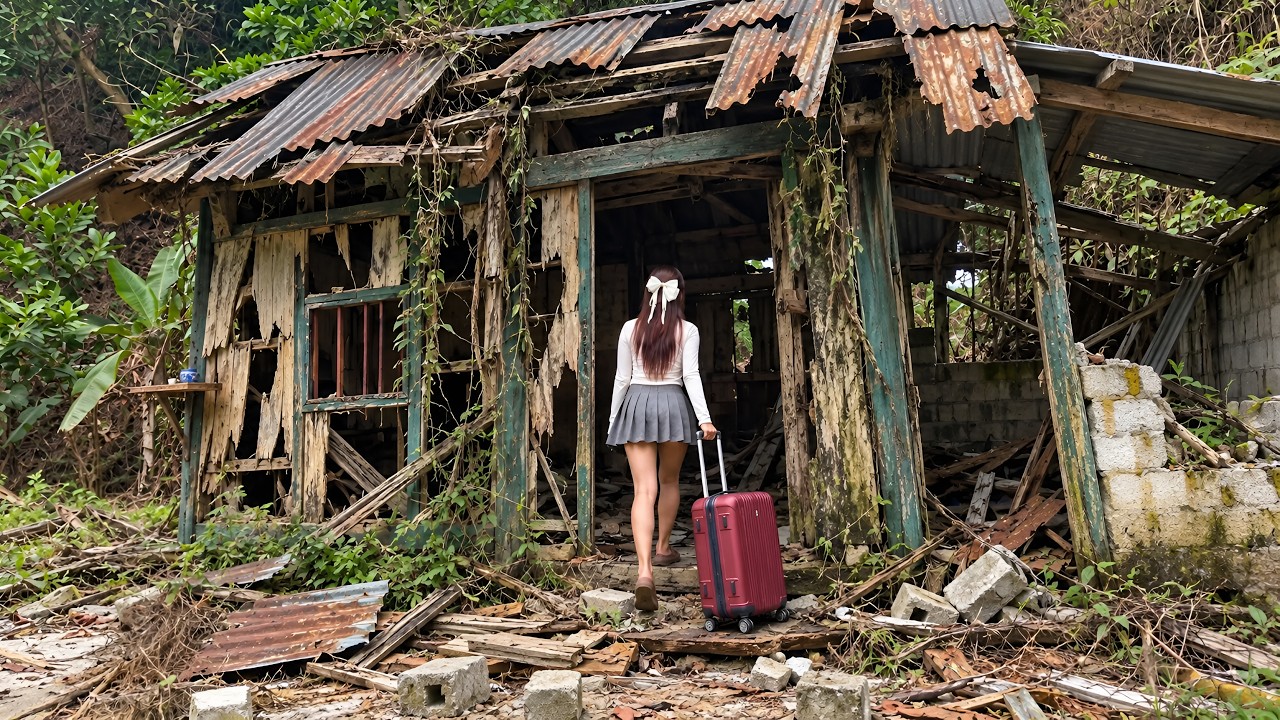 40 Days Alone: CEO Girl Leaves the City and Restores an Abandoned House Deep in the Forest