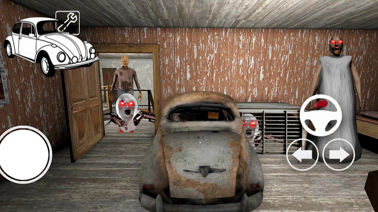 PLAYING AS CAR IN GRANNY CHAPTER 1 GAME MOD MENU 