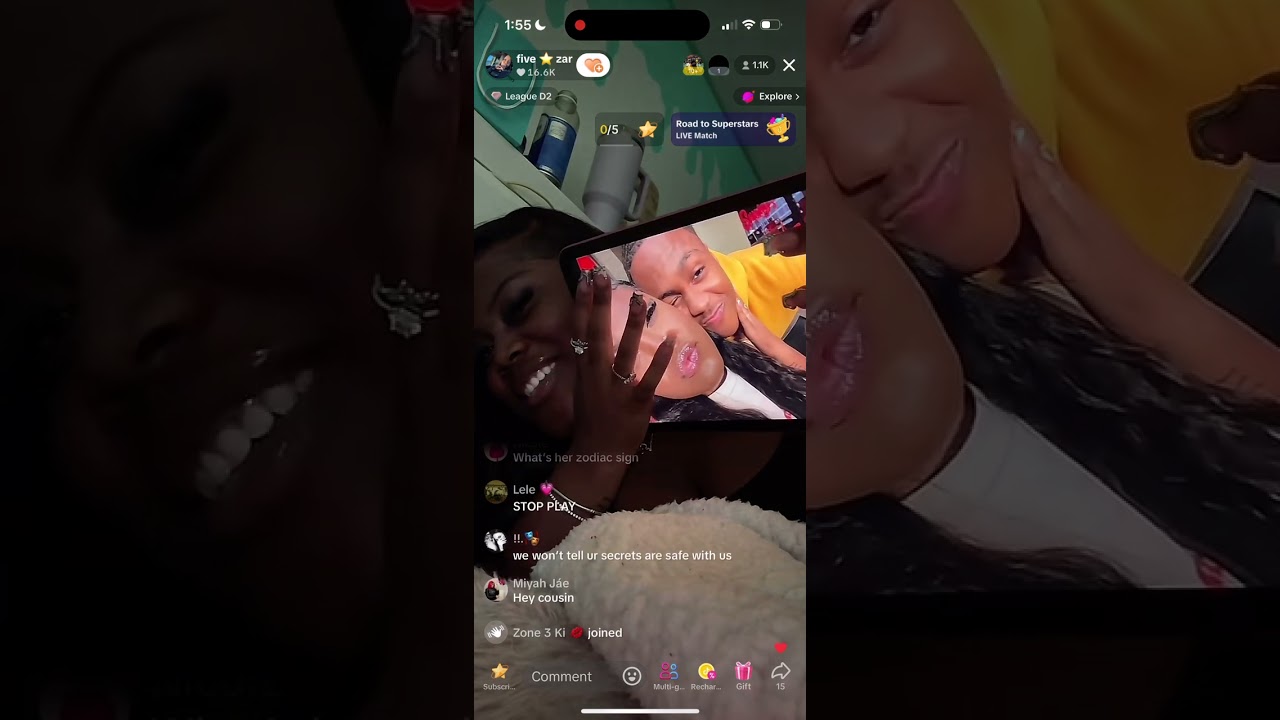 Zaria Imani TikTok live 6/2/24