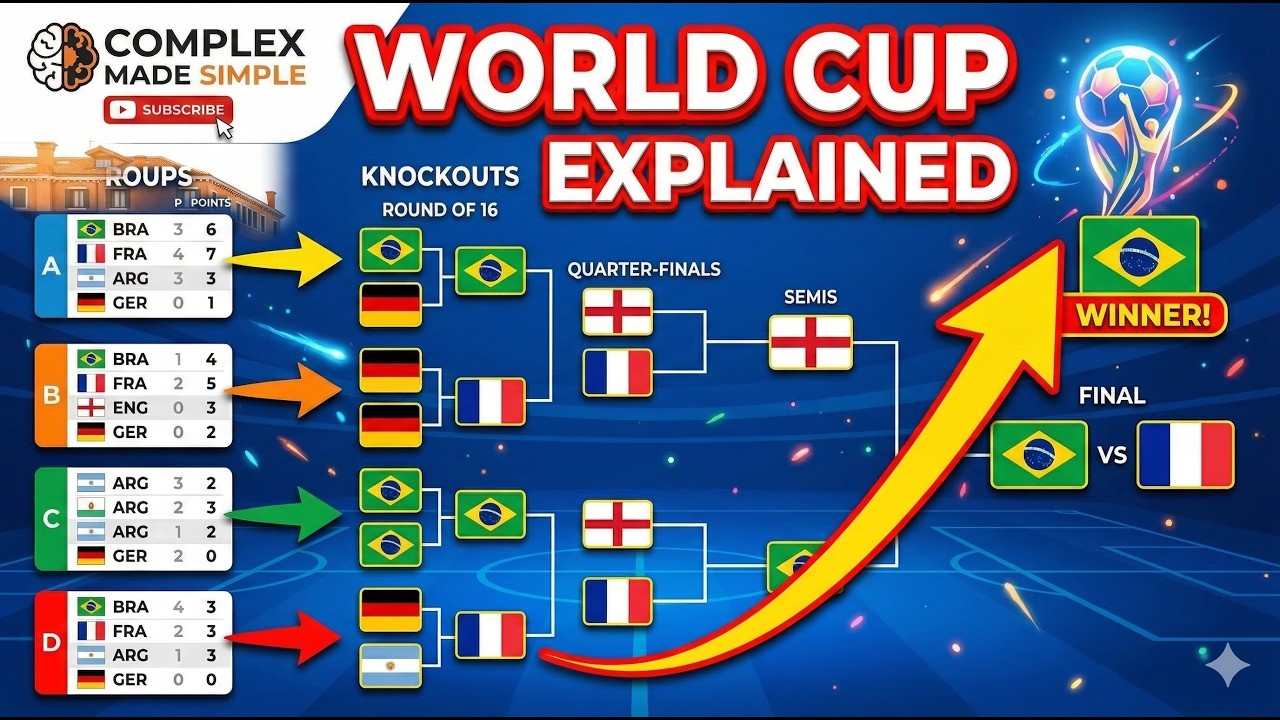 How the FIFA World Cup Tournament Actually Works