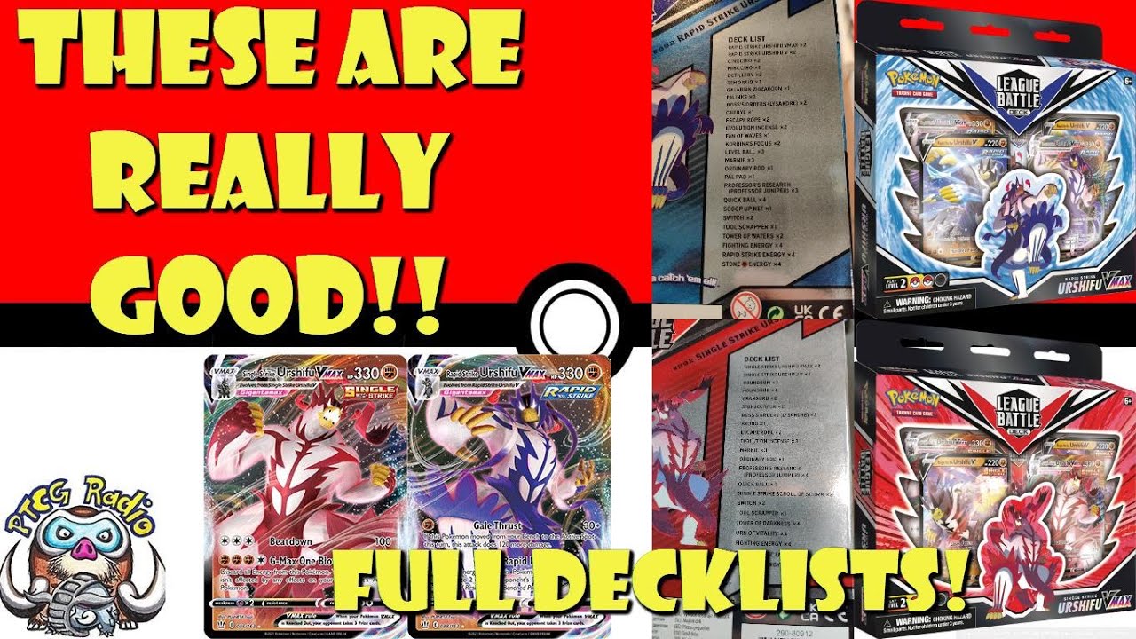 The Urshifu VMAX League Battle Decks are AWESOME Sealed Decks! (Pokémon TCG News)