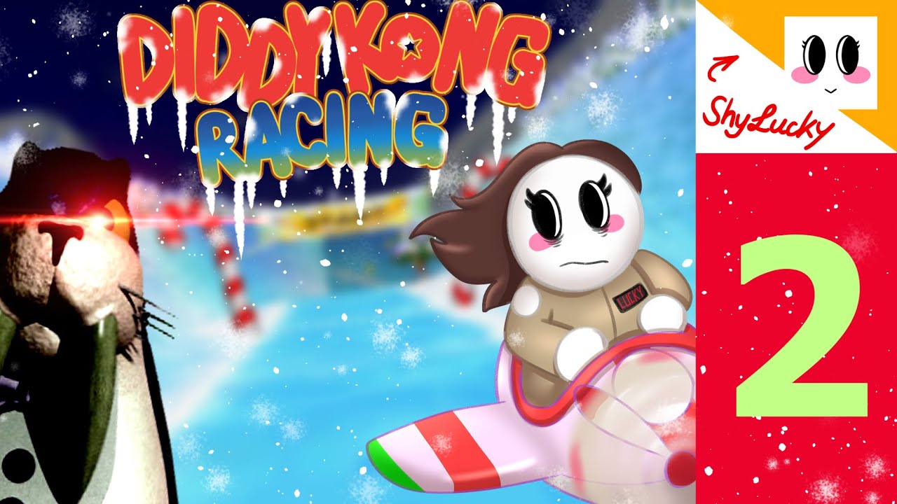 completing ❄️ Snowflake Mountain ❄️ 100% ? [DIDDY KONG RACING] 🌴🐘 Part 2