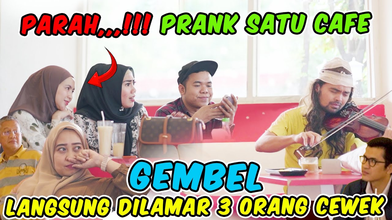 Parah,, Prank Satu Cafe. Gembel Langsung Dilamar 3 Orang Cewek