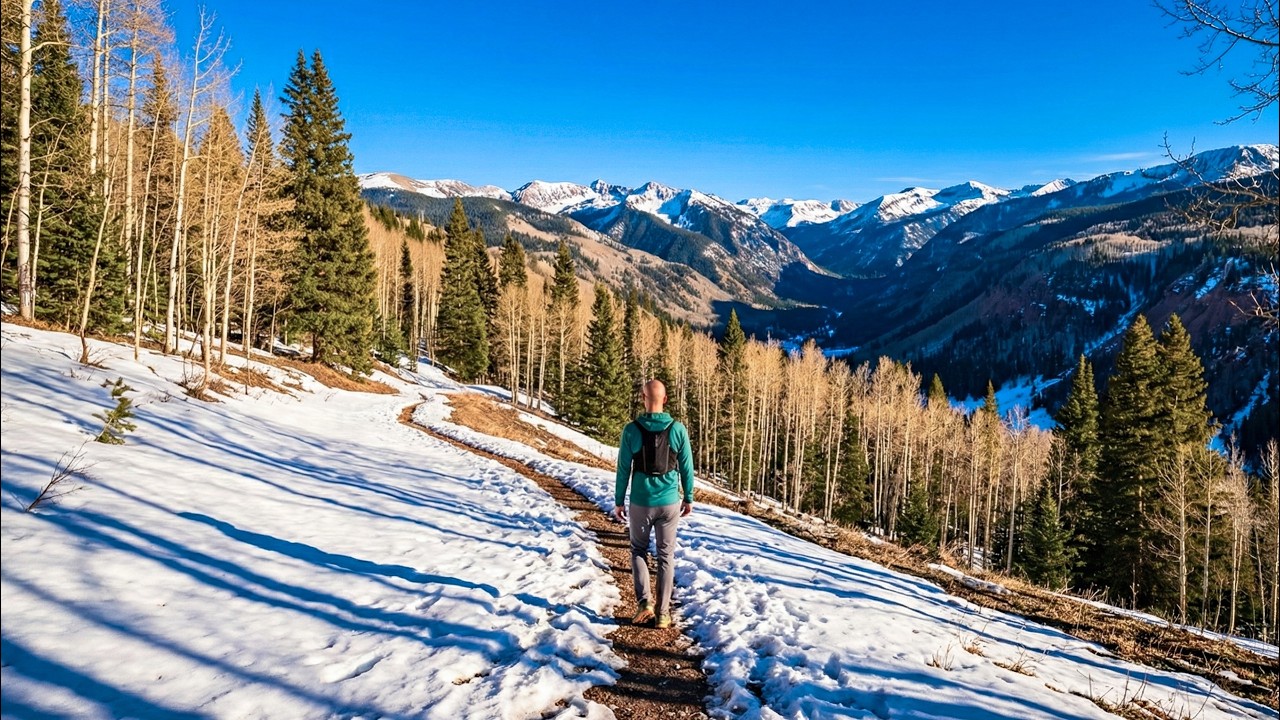 Hiking the Bear Creek Trail | San Juan National Forest, Colorado (25 km Silent Hike ASMR; 4K HDR)
