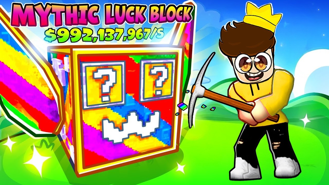 NOOB TO MAX REBIRTH IN ROBLOX BREAK A LUCKY BLOCK!!
