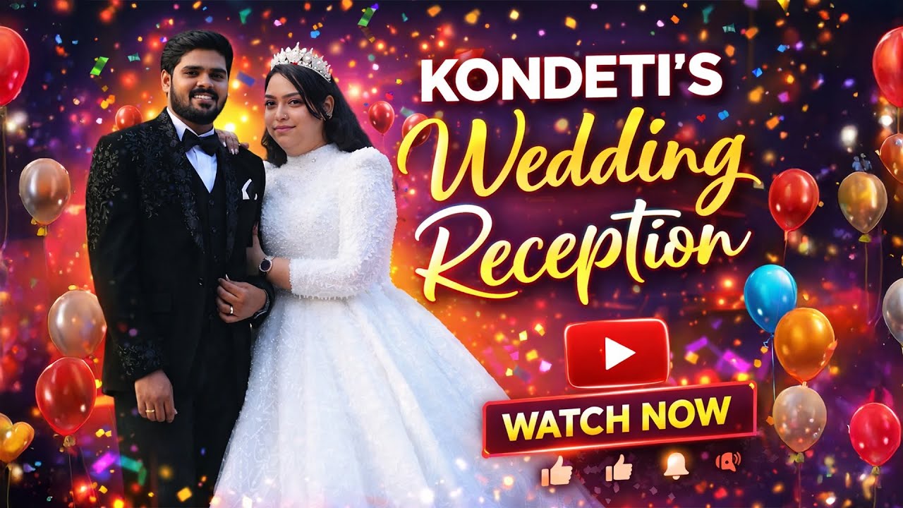 Kondeti's Wedding Reception ll  Carolyn with Jasper ll LIVE STREAMING