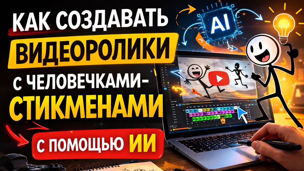 Как создавать видеоролики с человечками-стикменами с помощью ИИ