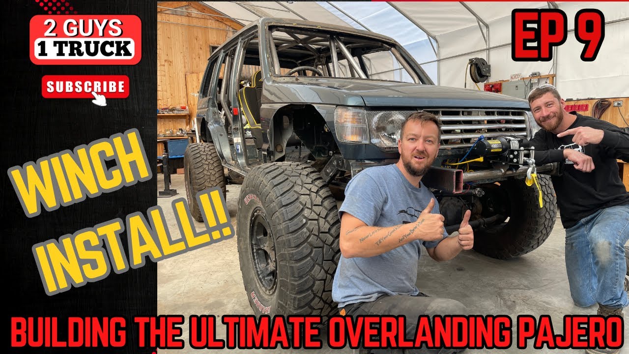 Winch Install on our Pajero Ultra 4 Rock Crawler