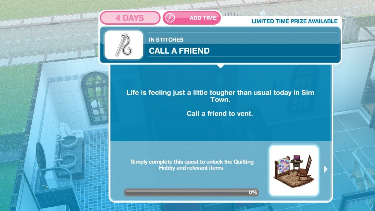 لعبة the sims free play حل مهمة الخياطة..!!