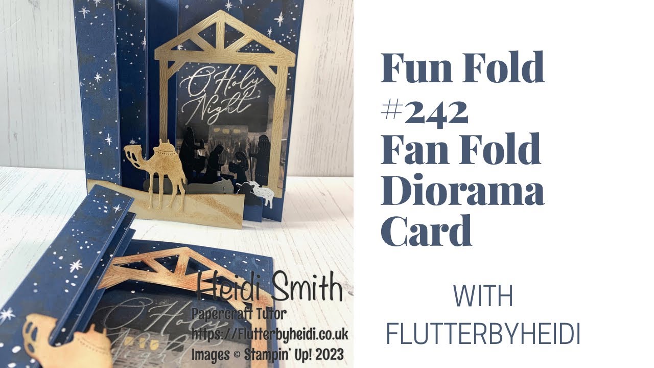 Fun Fold #242 Make a Fan Fold Diorama Card to Wow